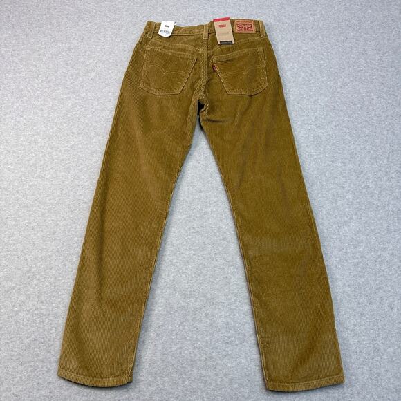Levi's Corduroy Pants Mens 27x30 Golden Tan Straight Leg Regular Fit 5-Pocket - Picture 3 of 10